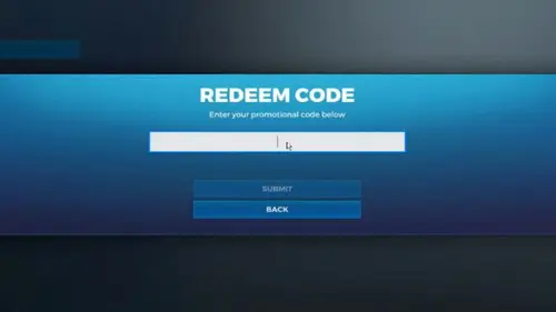 The interface for redeeming codes in Realm Royale.