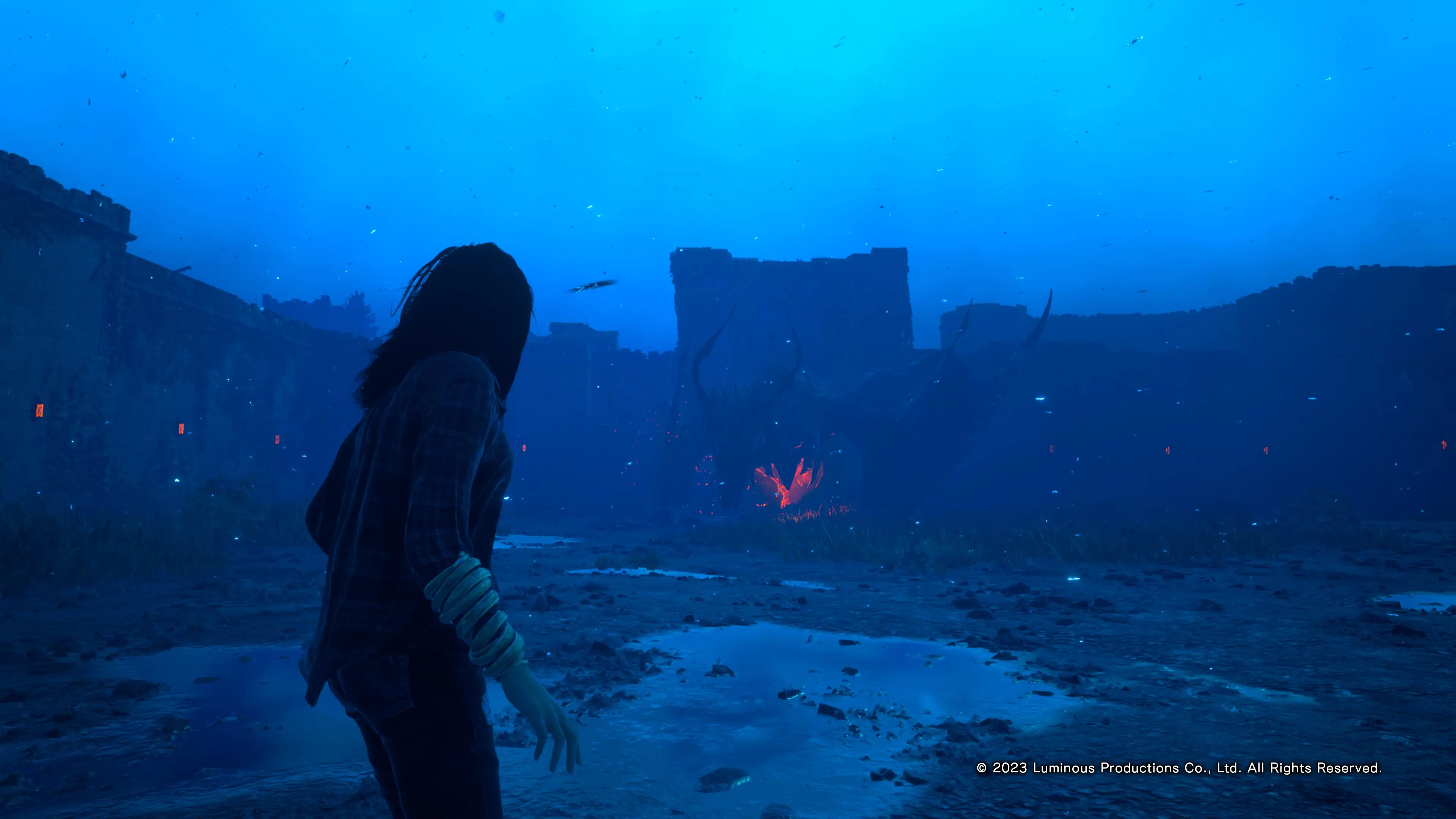 Screenshot of gameplay in Forspoken