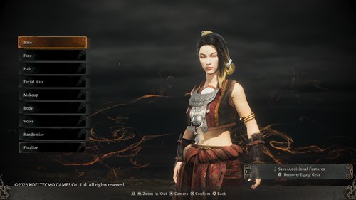 Wo Long character creator