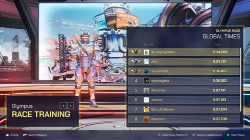 Splitgate Olympus race: How to start it