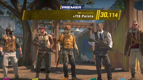 an image of a team in the CS2 Premier Mode