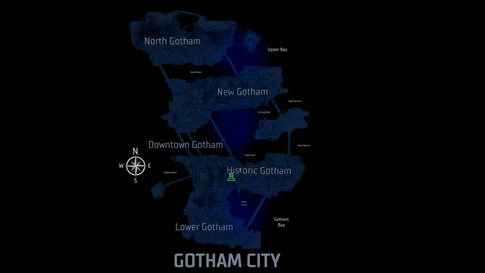 Gotham Knights Maps: The Boroughs And Districts Of Gotham