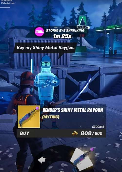 Where to find Bender & how to get Bender’s Shiny Metal Raygun in Fortnite