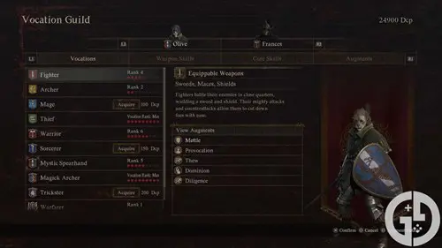 Image of the Fighter Vocation in Dragon's Dogma 2