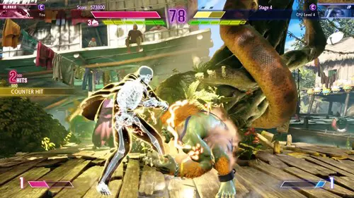 Blanka using Electric Thunder on JP in Street Fighter 6