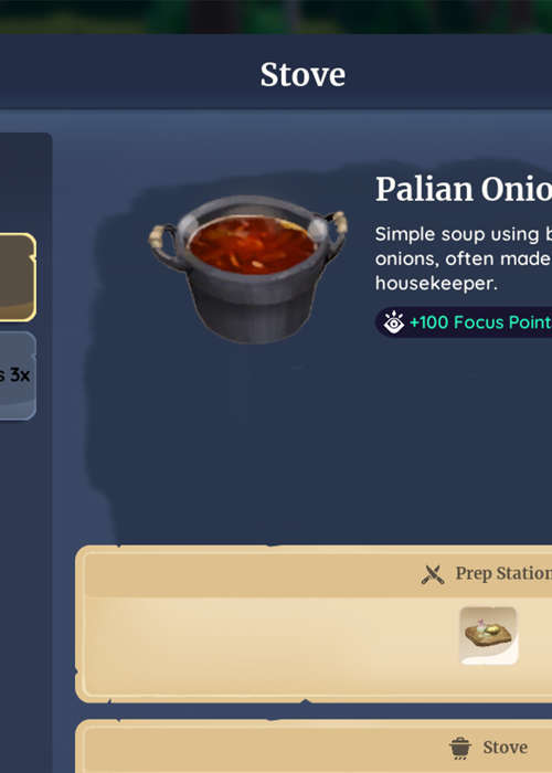 How to find & cook the Palian Onion Soup recipe in Palia