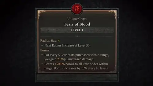 Tears of Blood Glyph in D4