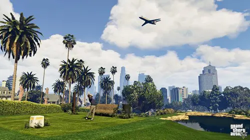 The golf course in Los Santos.