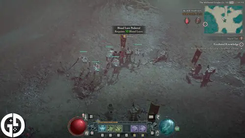 Blood Lure pedestals in Blood Harvest in Diablo 4 Season 2