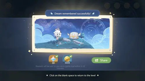 Mesmerizing Dream web event rewards