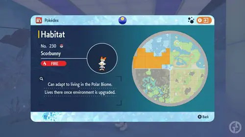 Scorbunny's location in Pokemon Scarlet & Violet