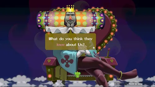 Screenshot of the King of all Cosmos in We Love Katamari