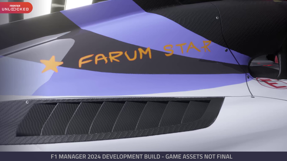 F1 Manager 2024's 'Create a Team' mode lets you customise your liveries