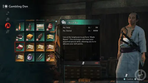 Brush Kit in Rise of the Ronin