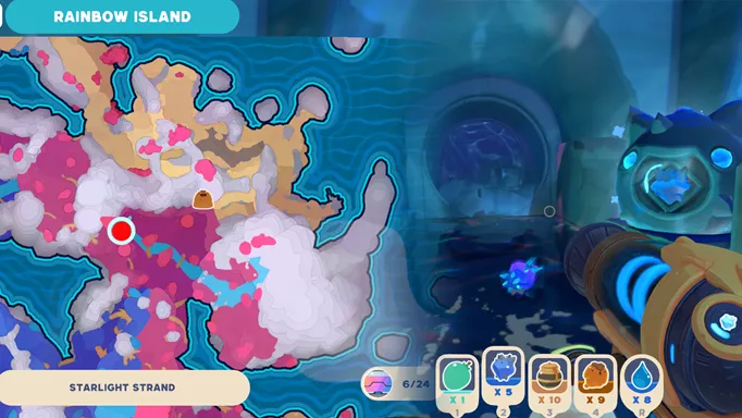 Slime Rancher 2 Starlight Strand - Map, nodes, slimes, and resource spots