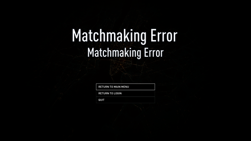 PAYDAY 3 matchmaking error screen