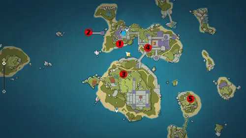 All Night Raven Statue locations, Genshin Impact