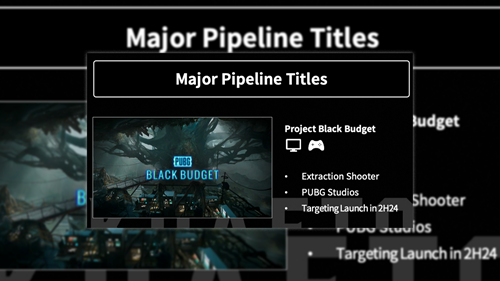 A screenshot of Krafton's press release, revealing PUBG: Black Budget.