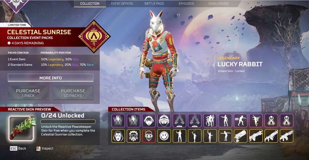 Apex Legends Celestial Sunrise Collection Event: Skins, Prize Tracker, LTM