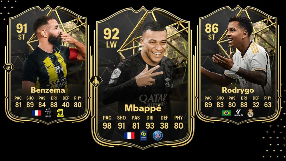 All EA FC 24 TOTW 9 players, including Mbappe, Benzema & Rodrygo