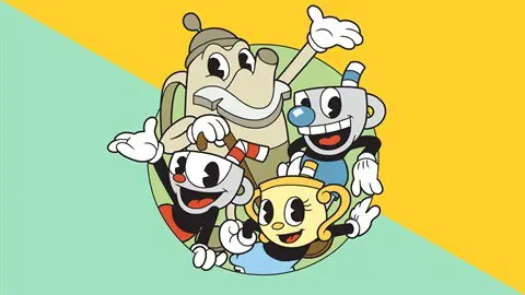 The key art for Cuphead's Delicious Last Course DLC.