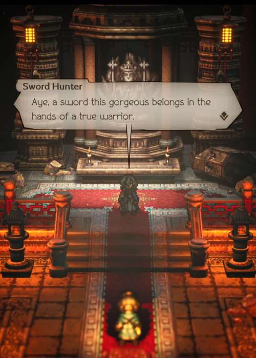 Here's how you complete Sword Hunter in the Decaying Temple in Octopath Traveler 2