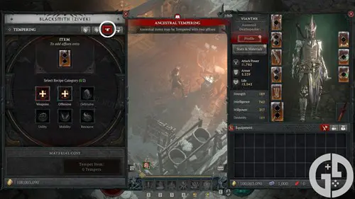Image of Ancestral Tempering in Diablo 4