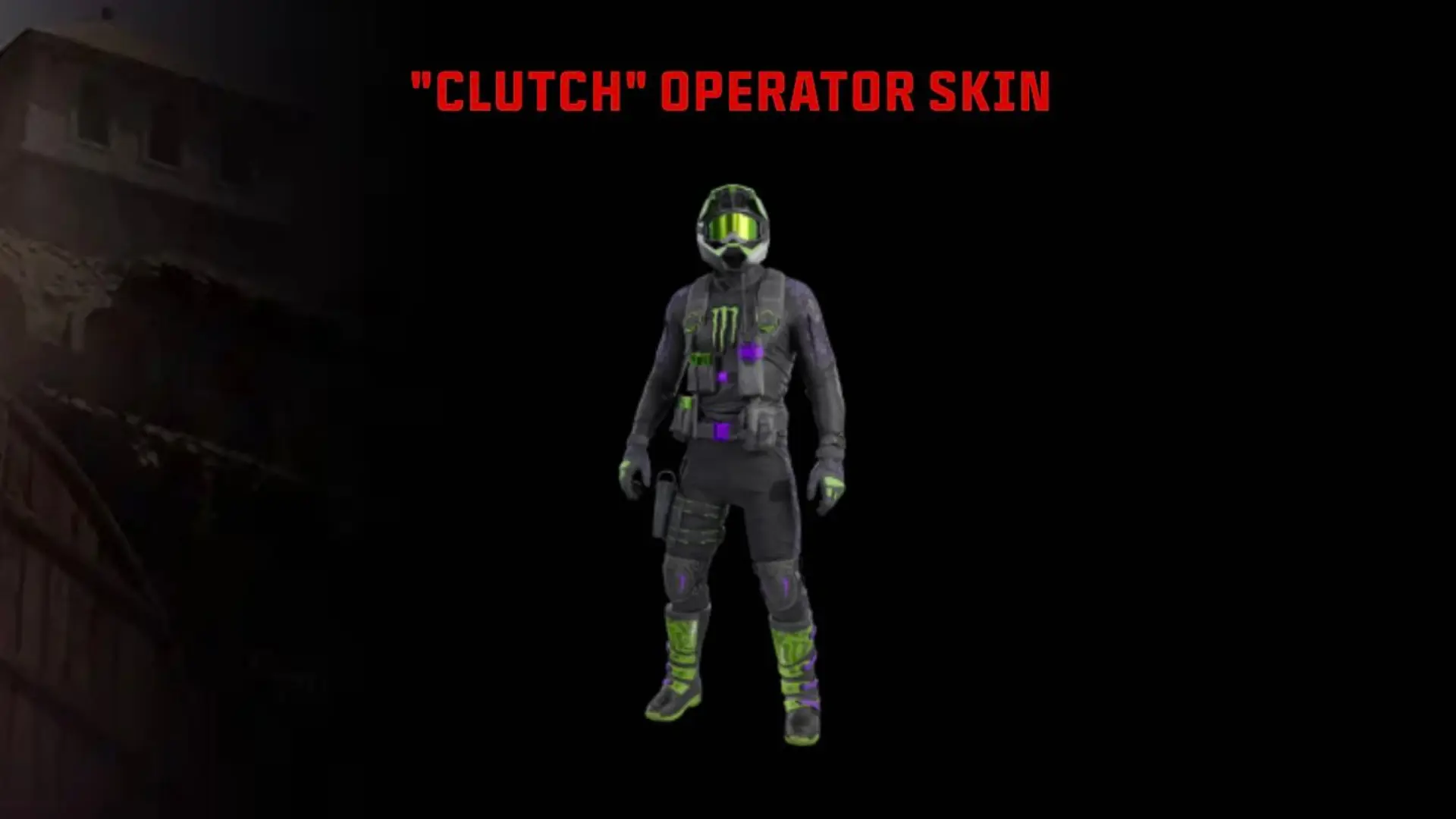 Monster Clutch Operator skin CoD