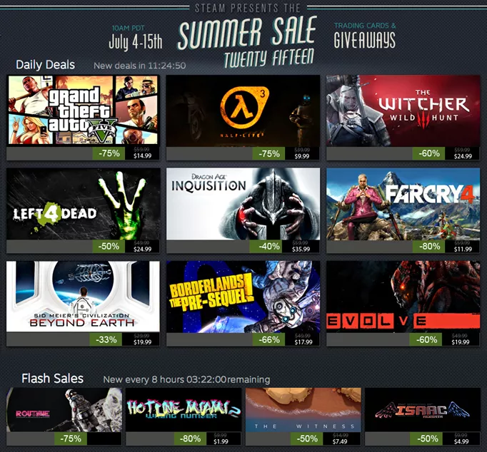 Steam: Data da Promoção de Summer Sale deste ano já foi revelada