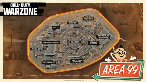 Warzone Area 99 map