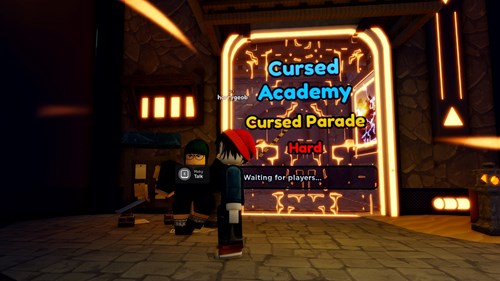 Image of the Cursed Academy entrance in Anime Adventures