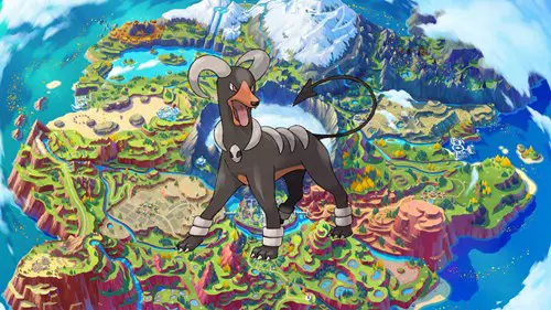 Houndoom in Pokemon Scarlet and Violet's Paldea region