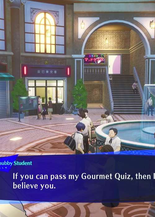 All Chubby Student Gourmet Quiz answers in Persona 3 Reload