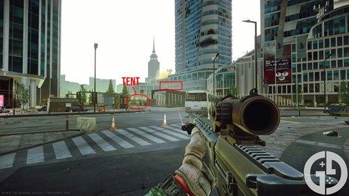 Image of the Unity Credit Bank building on Ground Zero in Escape from Tarkov