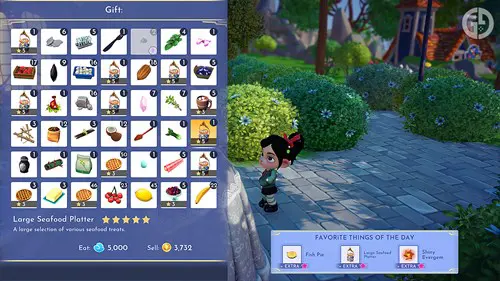 Vanellope being gifted something in Disney Dreamlight Valley