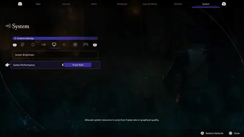 Switching Game Performance mode in Final Fantasy 16 when comparing graphics vs frame rate FF16 modes