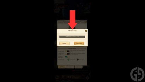 The code redemption screen for Dragon Hunters Heroes Legend