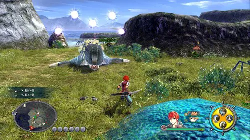 Image of combat in Ys VIII