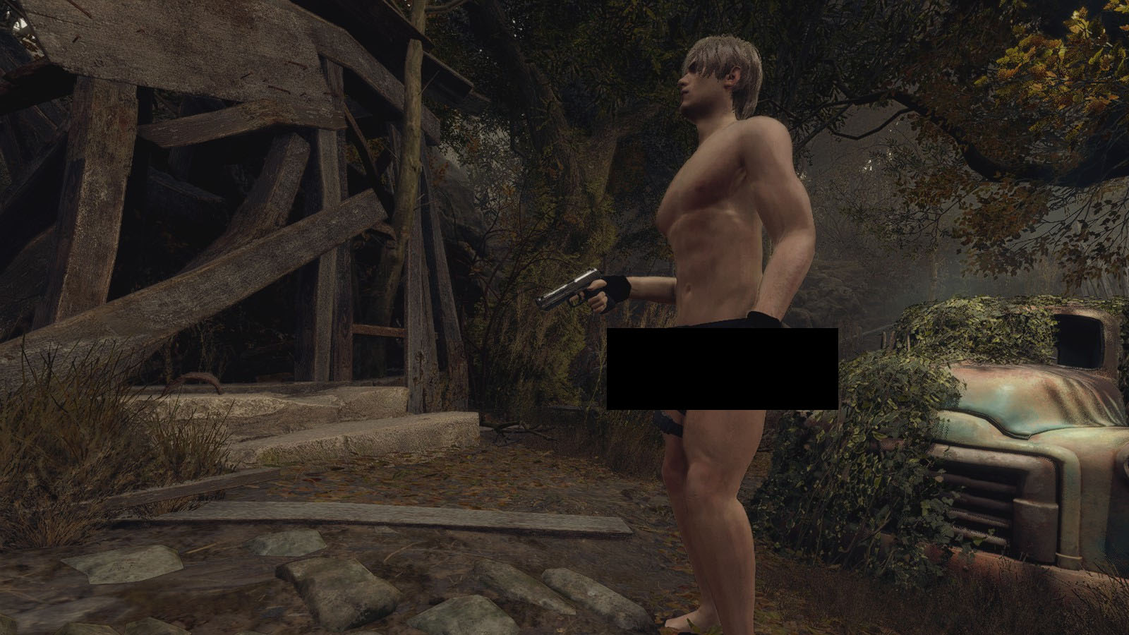 Resident Evil 4 remake Nude Leon Kennedy