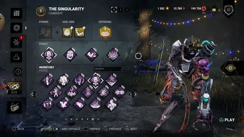 The Speedy Singularity build in Dead by Daylight