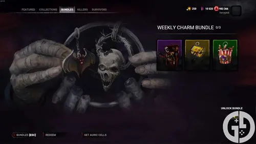 Image of the Weekly Charm Bundle in Dead by Daylight