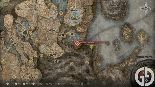 Map of Darklight Catacombs in Elden Ring Shadow of the Erdtree