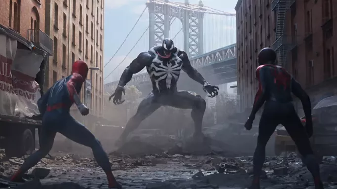 Marvel's Spider-Man 2, Miles, Peter, and Venom