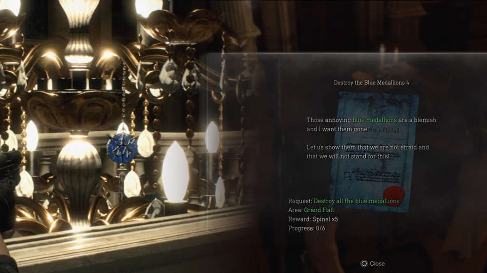 How to find all the Blue Medallions in the Grand Hall in Resident Evil 4 Remake