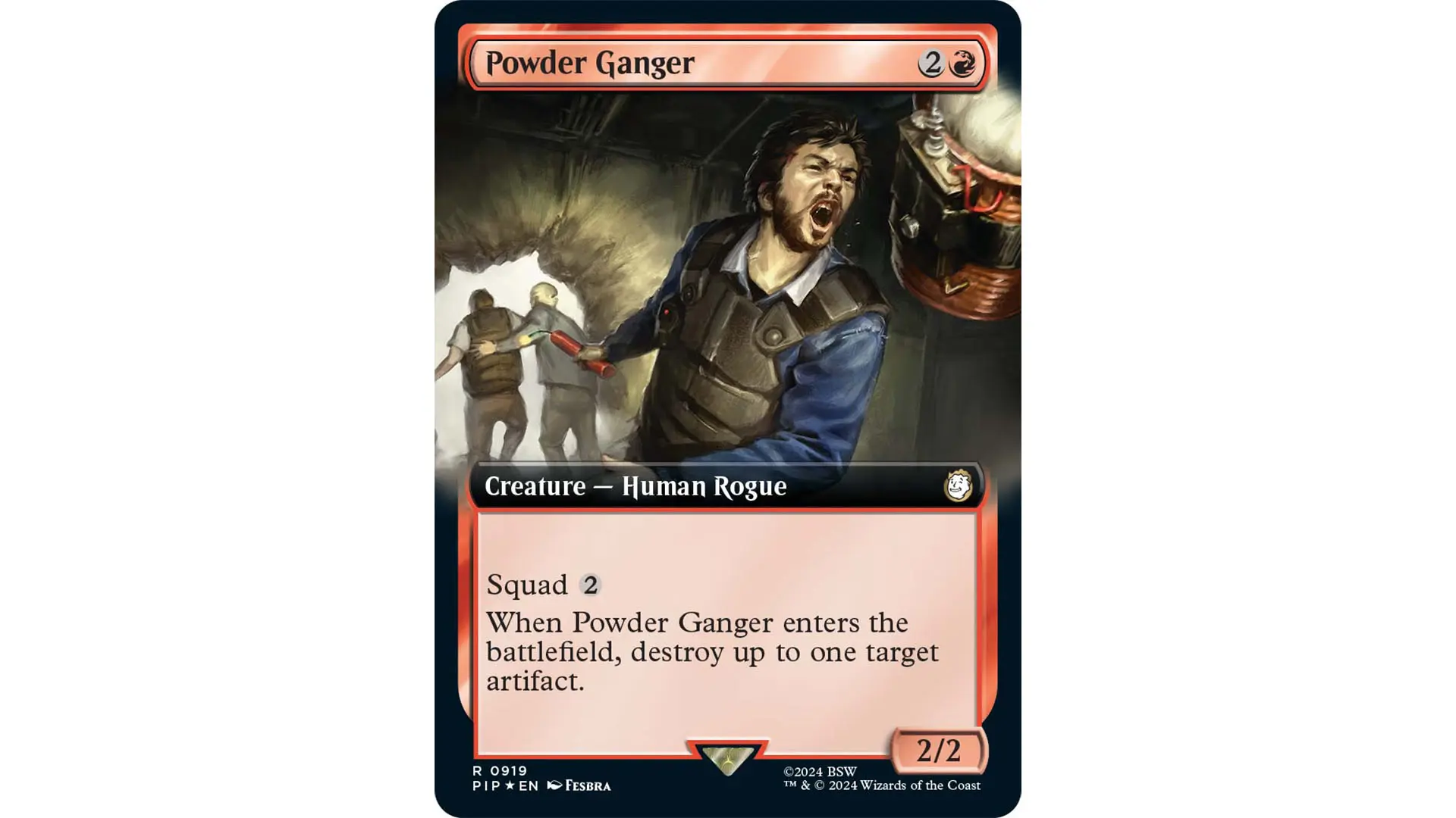 MTG Fallout 0027 Powder Ganger Borderless