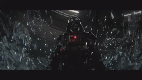 Darth Vader in a Star Wars Outlaws cutscene