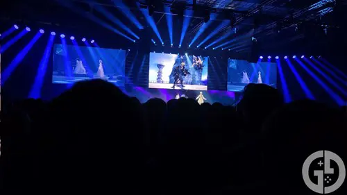 Image of Keiko and Amanda Achen performing at the piano concert at Final Fantasy Fan Festival London 2023