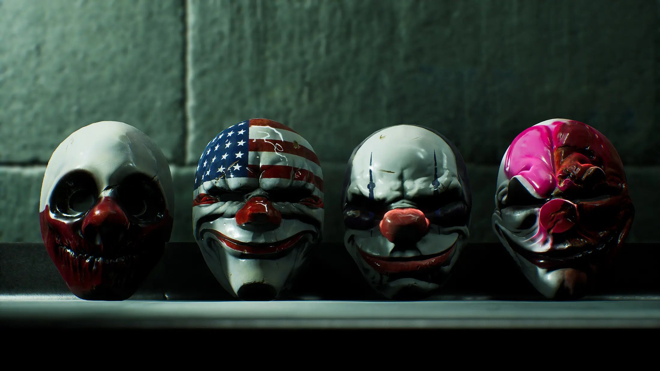 four heist masks in payday 3