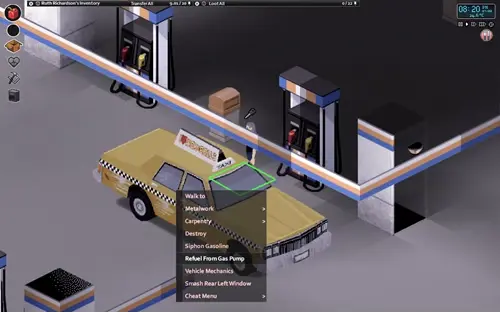 How to siphon gas in Project Zomboid fuel pump