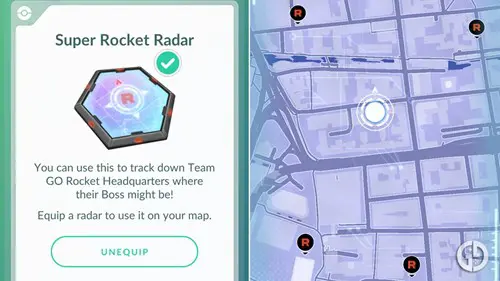 A Super Rocket Radar in Pokemon GO